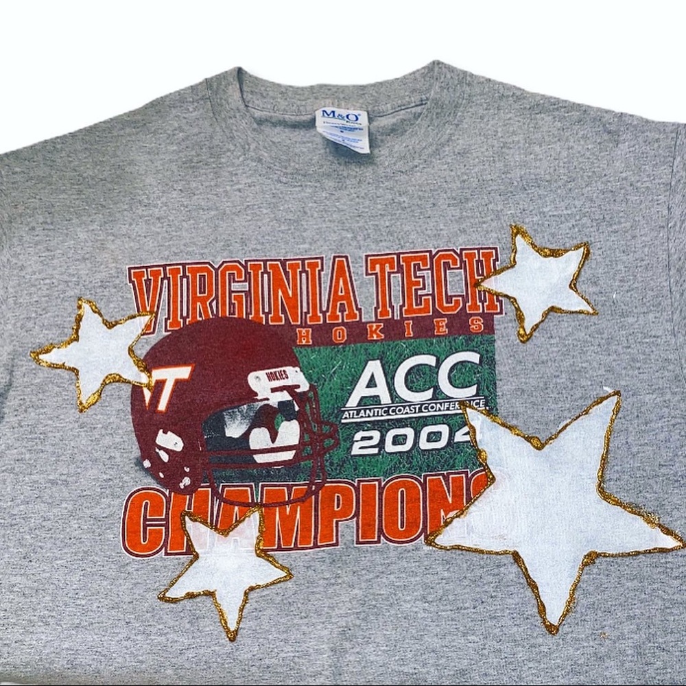 Virginia tech vintage star crop top - Picture 2 of 2